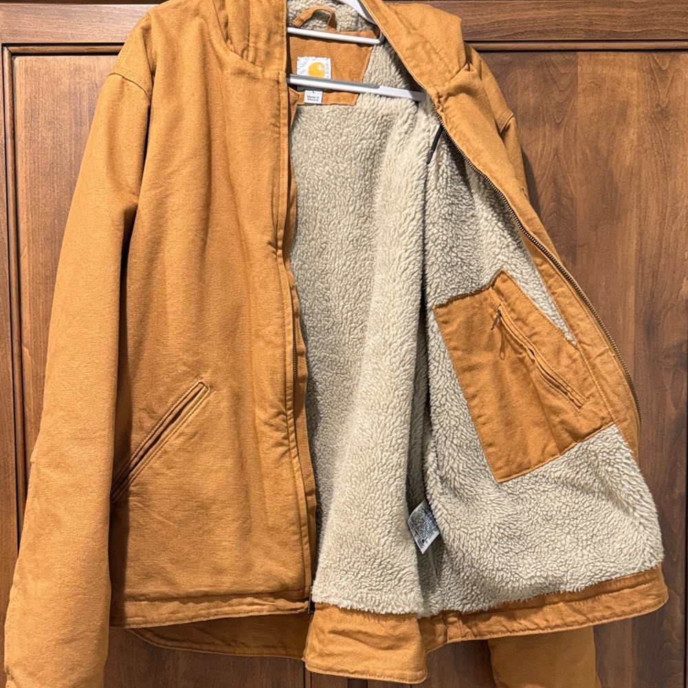 Carhartt Mens Brown Zip-Up Hoodie - Picture 3 of 5